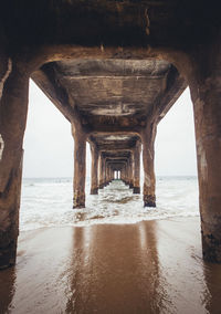 View of pier over sea