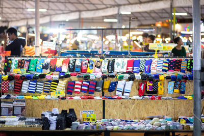 Socks for sale at market