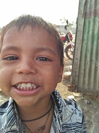 Portrait of smiling boy