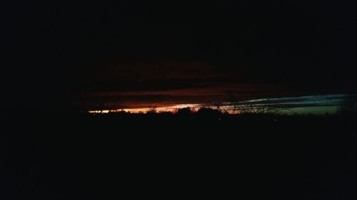 View of landscape at sunset