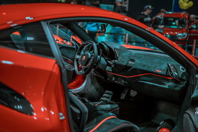 Close-up of vintage car