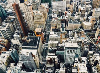 High angle view of cityscape