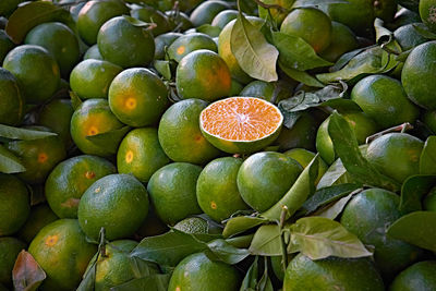 Full frame shot of fruits for sale in market