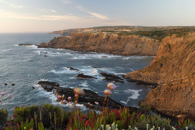 Scenic view of sea against sky