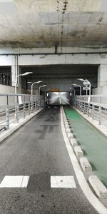 View of bridge in tunnel