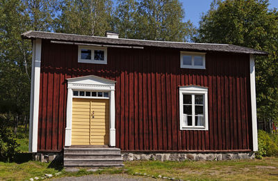 Old house on a museum site in umea, so they lived more than a hundred years ago