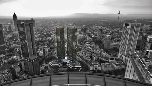 View of cityscape seen from main tower