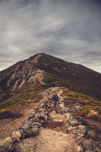 Scenic view of mountain against sky