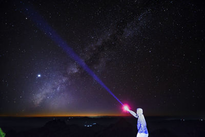 Star field against sky at night