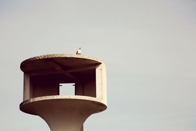 Low angle view of built structure against clear sky
