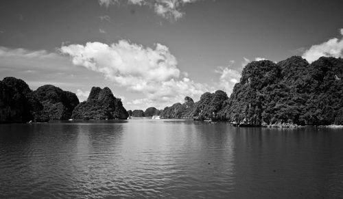 Panoramic view of sea against sky