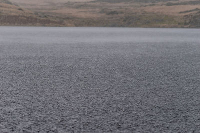 Surface level of road on sunny day