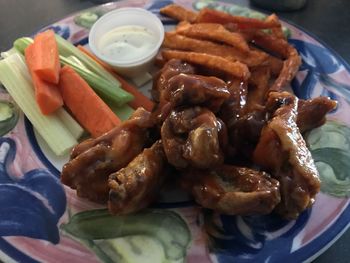 Close-up of food in plate