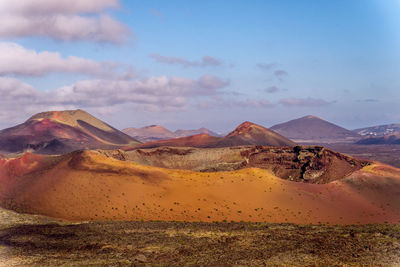 Scenic view of desert against sky