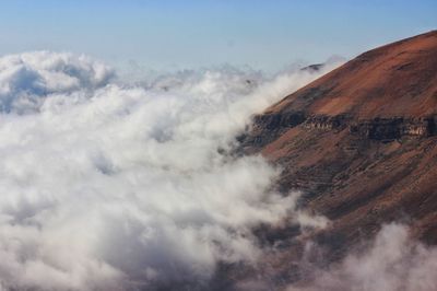 Aerial view of landscape against sky