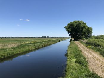 Scenic view of land against sky