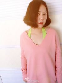 Portrait of young woman