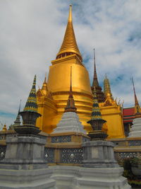 View of pagoda against sky