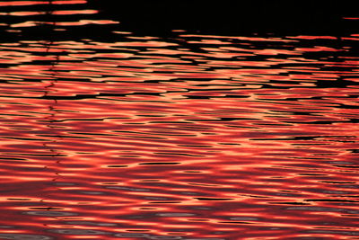 Full frame shot of rippled water at night