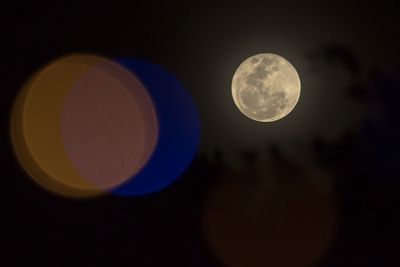 Close-up of moon in sky