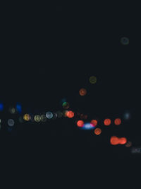 Defocused lights at night