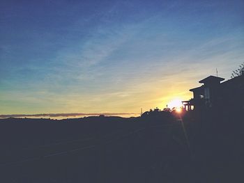 Scenic view of sky at sunset