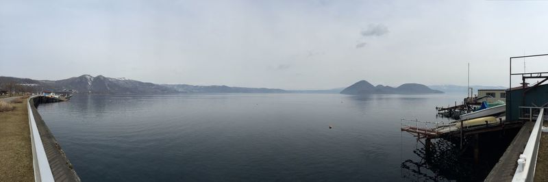 Panoramic view of sea against sky