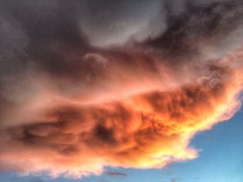 Low angle view of cloudy sky