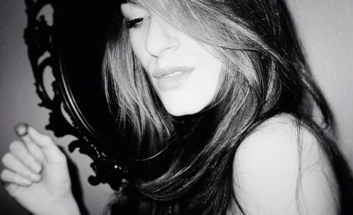 Close-up of young woman