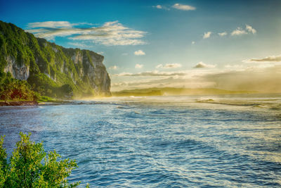 Scenic view of sea against sky