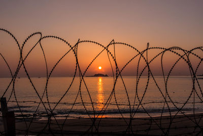 Scenic view of sunset against sky