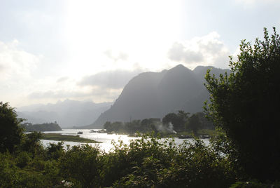 Scenic view of calm lake