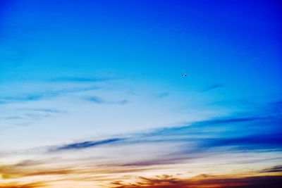 Low angle view of clouds in sky