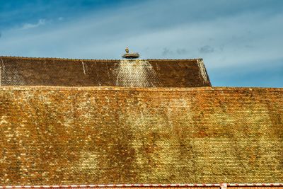 Low angle view of a building against sky