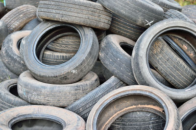 Pile of abandoned tires