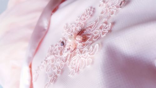 Close-up of pink fabric