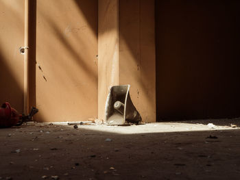 Surface level of abandoned building