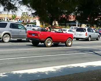 Cars on street