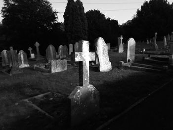 Cross at cemetery