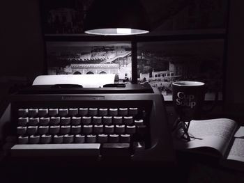 Close-up of books on table