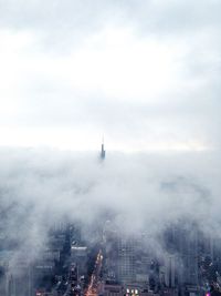 Aerial view of buildings in city