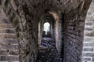 Archway of old building