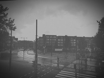 Built structures against the sky