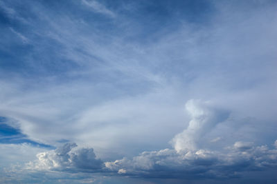 Low angle view of clouds in sky