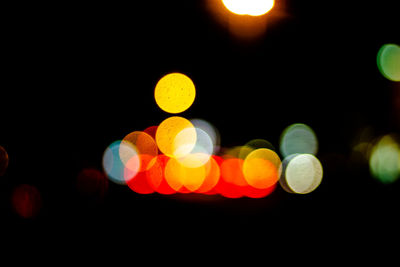 Defocused image of lights at night