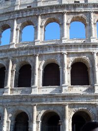 Low angle view of old ruins
