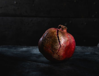 Close-up of apple on table