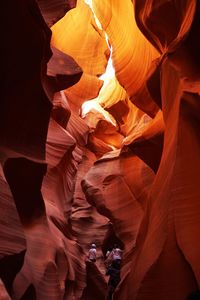 Rock formations in cave