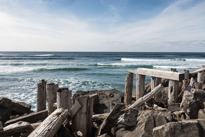 Scenic view of sea against sky