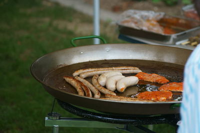 Close-up of seafood in plate